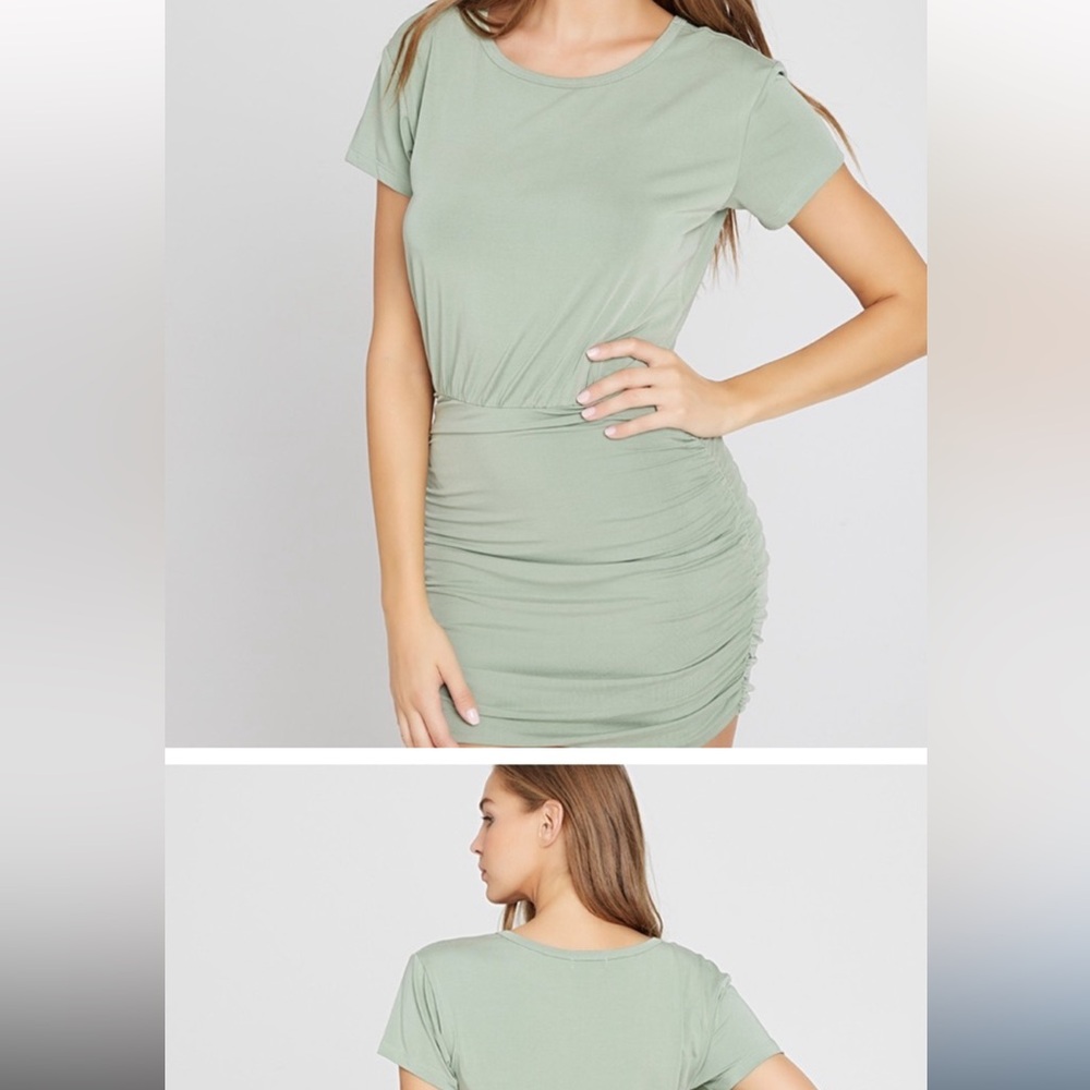 Lspace soft green dress